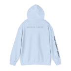 “Some Comfort Comes From Finally Not Caring” Hoodie — Minimalist White Graphic Hooded Sweatshirt