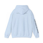 “Some Comfort Comes From Finally Not Caring” Hoodie — Minimalist White Graphic Hooded Sweatshirt