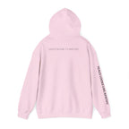 “Some Comfort Comes From Finally Not Caring” Hoodie — Minimalist White Graphic Hooded Sweatshirt