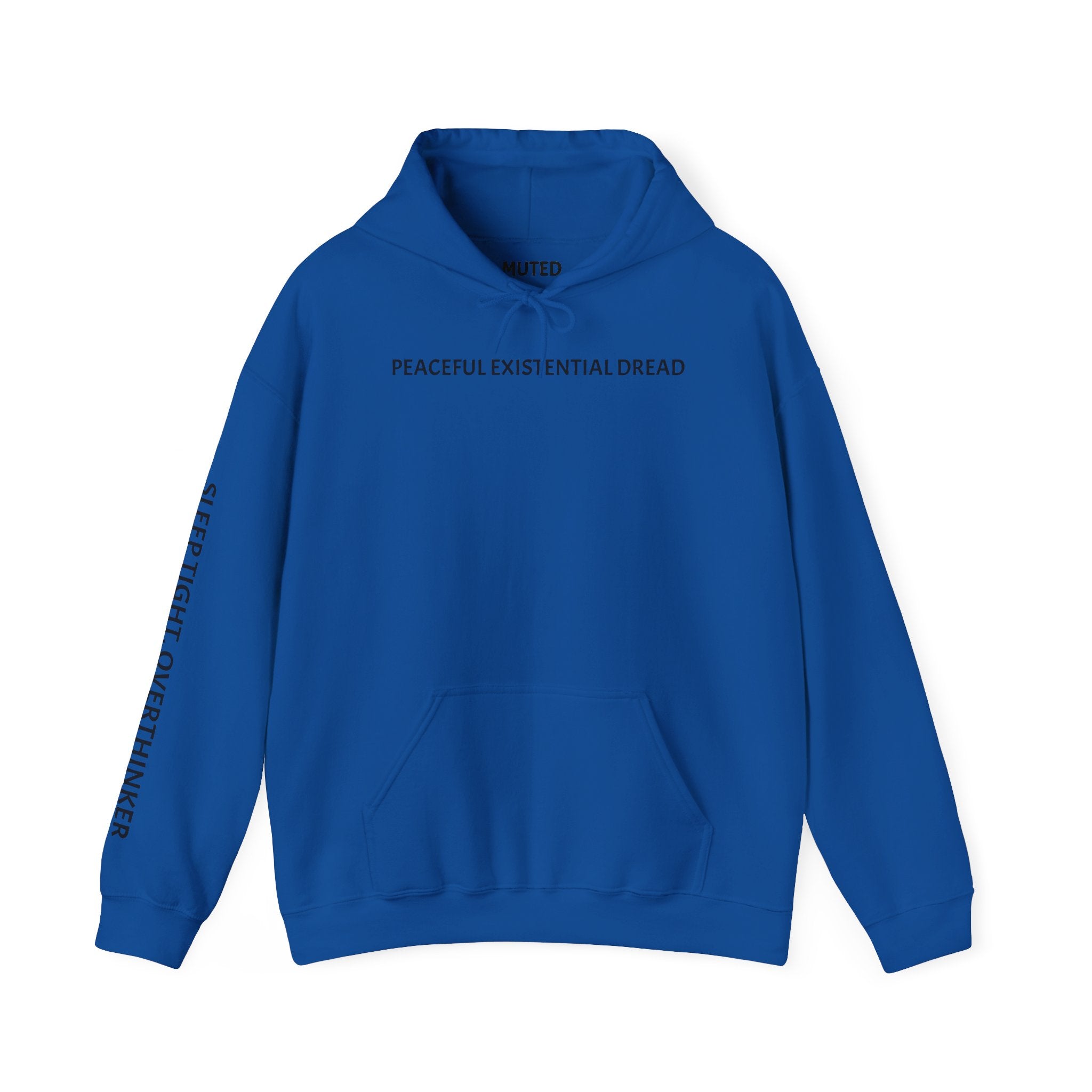 Existential Dread Hoodie — "Peaceful Existential Dread" Minimal Graphic Sweatshirt