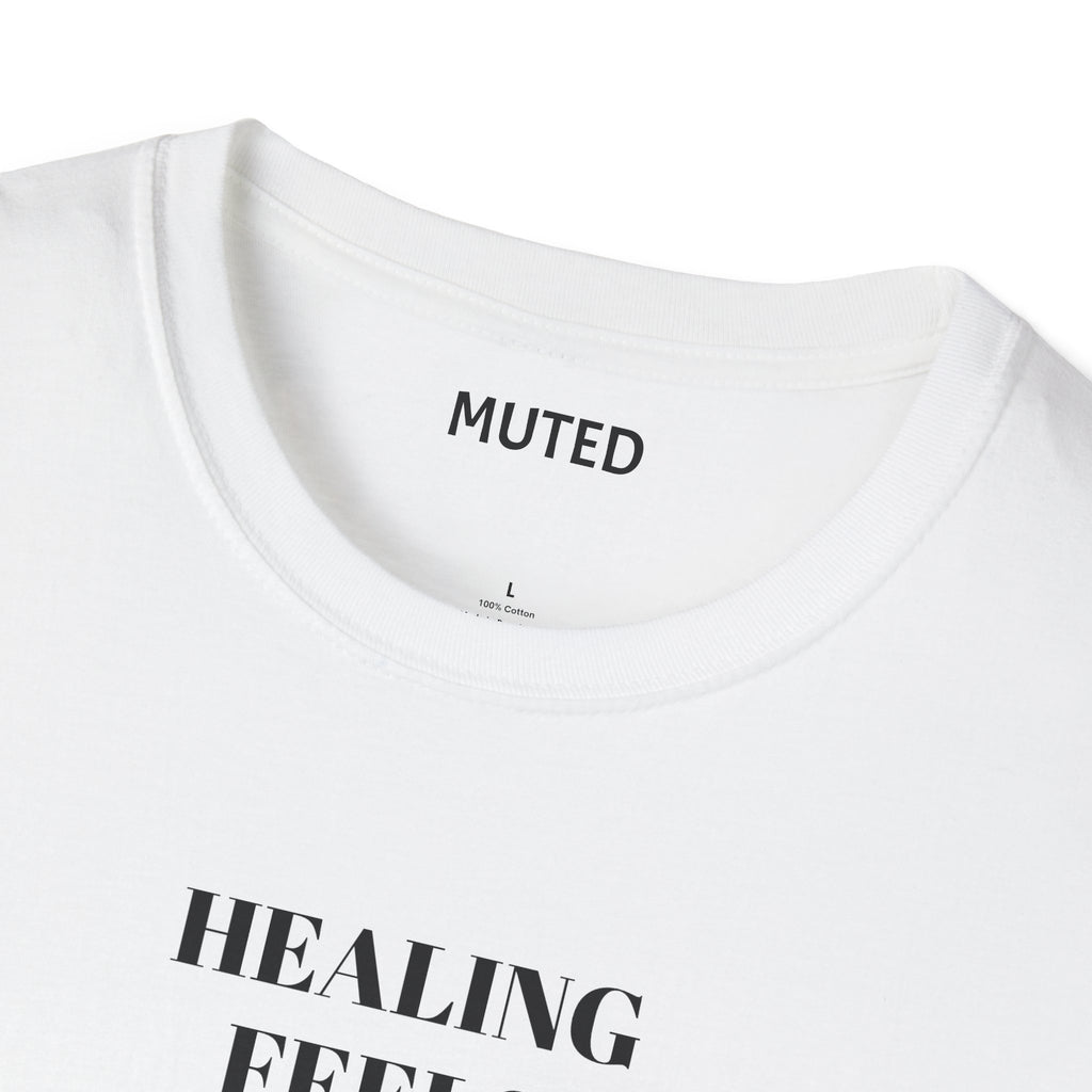 Healing Feels Suspicious T-Shirt — Subtle Mental Health Graphic Tee