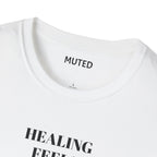 Healing Feels Suspicious T-Shirt — Subtle Mental Health Graphic Tee