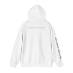 “Some Comfort Comes From Finally Not Caring” Hoodie — Minimalist White Graphic Hooded Sweatshirt