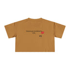 Crop Tee — "Honesty Got Labeled As Rude" Cute Ghost Graphic Top