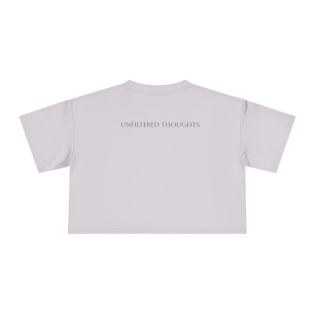 Crop Tee — "Honesty Got Labeled As Rude" Cute Ghost Graphic Top