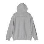 Overthinking Feels Like Home Hoodie — "Welcome Back, I Guess" Sleeve Text