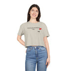 Crop Tee — "Honesty Got Labeled As Rude" Cute Ghost Graphic Top