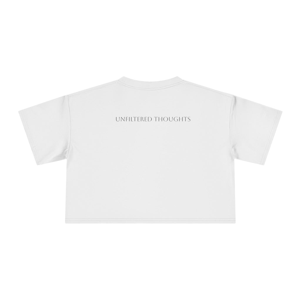 Crop Tee — "Honesty Got Labeled As Rude" Cute Ghost Graphic Top