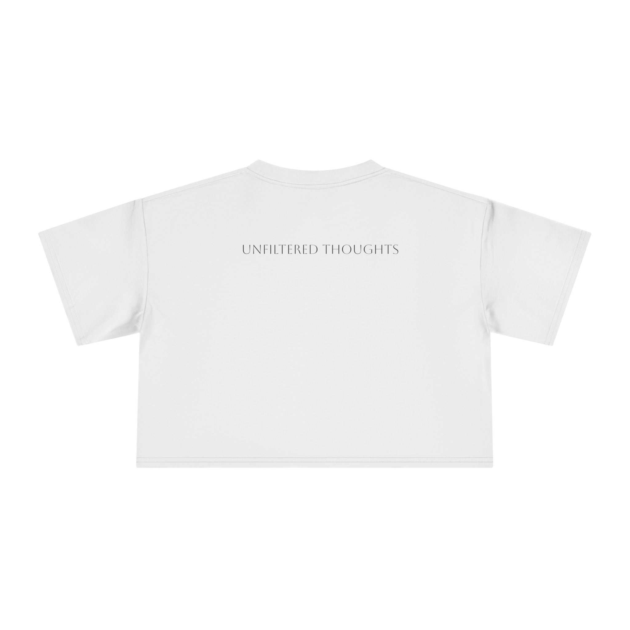 Crop Tee — "Honesty Got Labeled As Rude" Cute Ghost Graphic Top