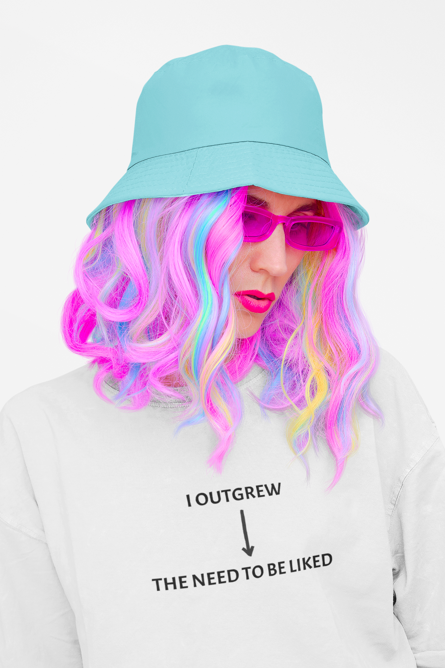 I Outgrew The Need To Be Liked T-Shirt — Minimal Text Graphic Tee