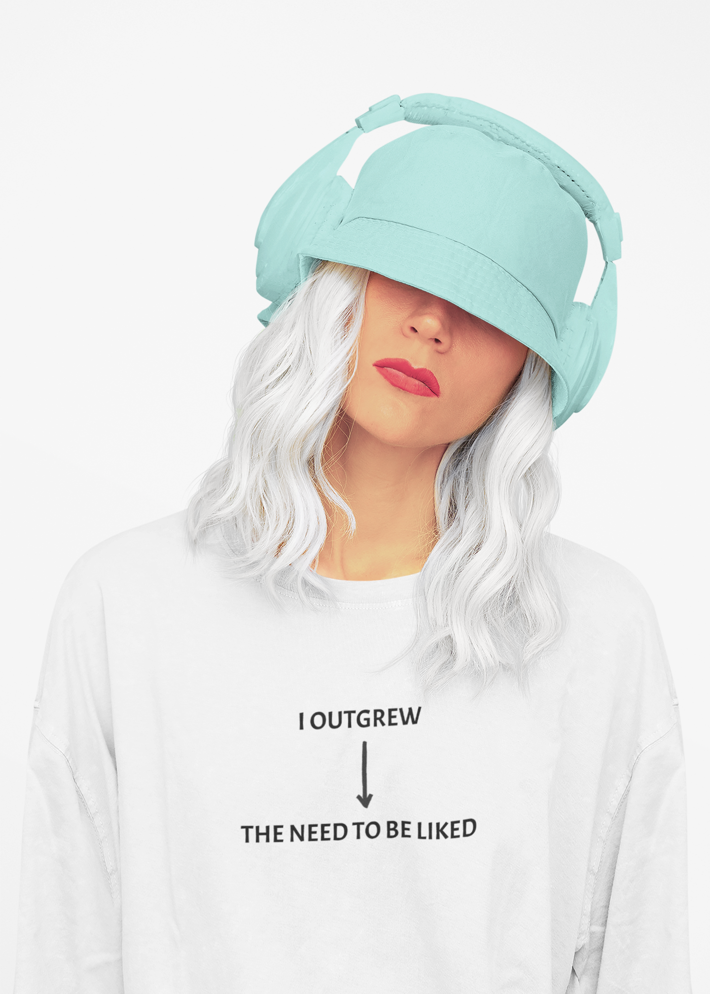 I Outgrew The Need To Be Liked T-Shirt — Minimal Text Graphic Tee