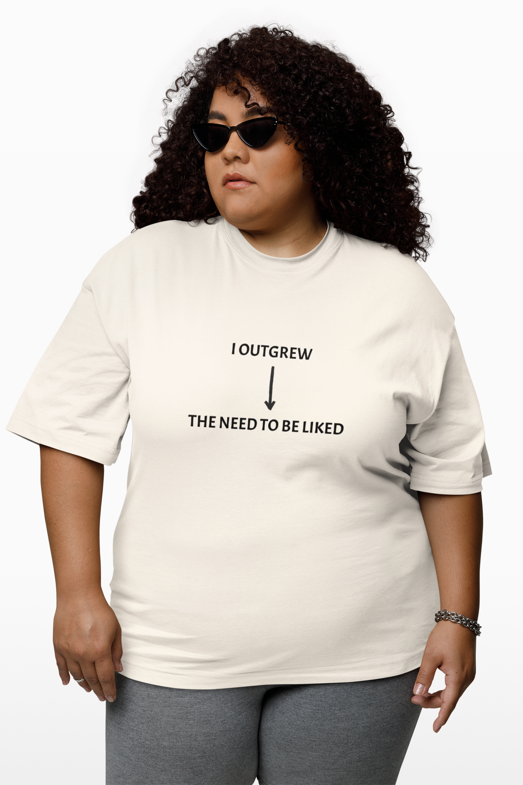 I Outgrew The Need To Be Liked T-Shirt — Minimal Text Graphic Tee