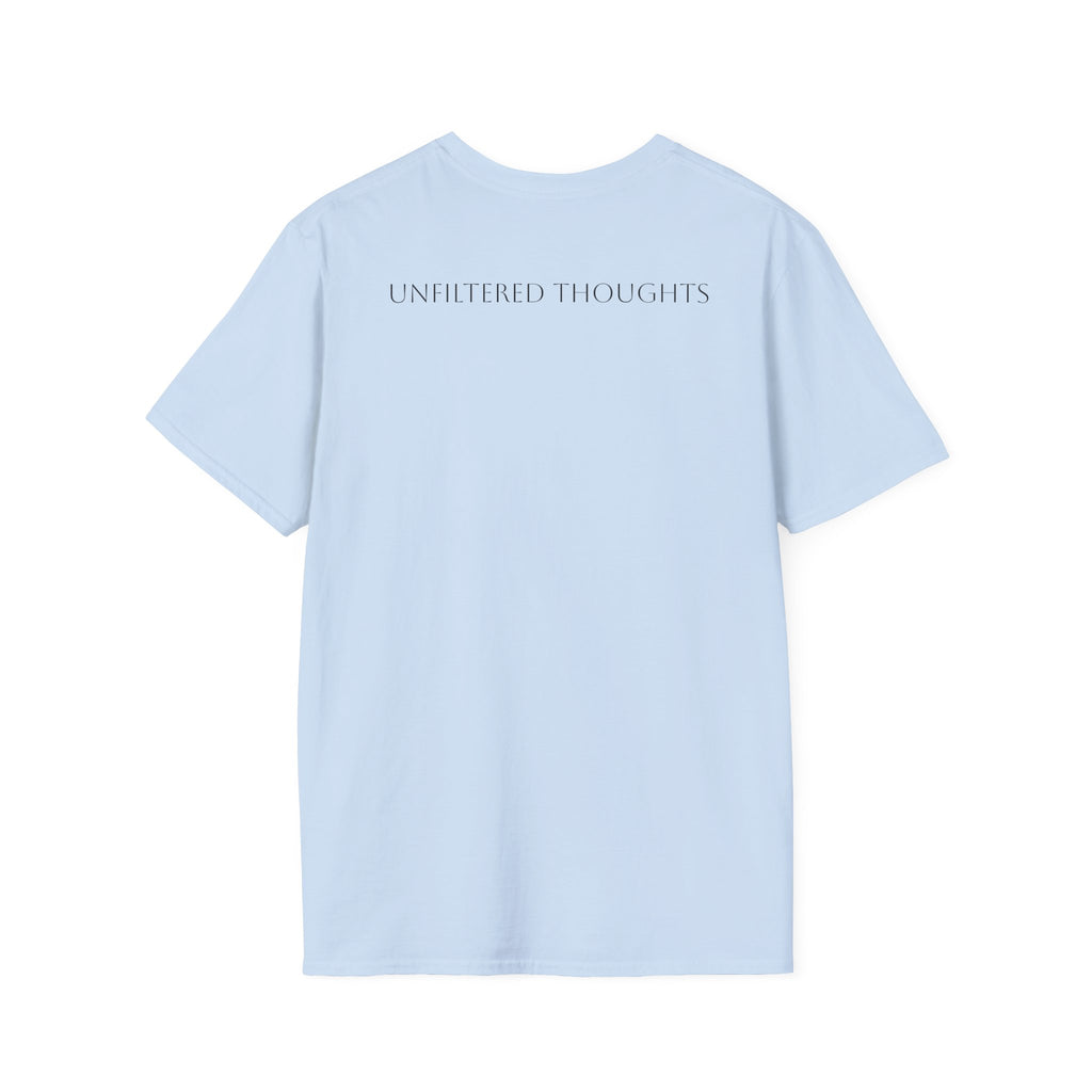Funny Quote T-Shirt — “My personality depends on how tired I am from pretending” (Back: “pls... kindly f&k off.”)