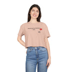 Crop Tee — "Honesty Got Labeled As Rude" Cute Ghost Graphic Top