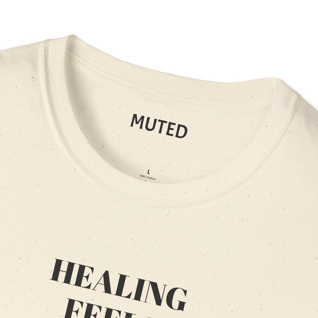 Healing Feels Suspicious T-Shirt — Subtle Mental Health Graphic Tee