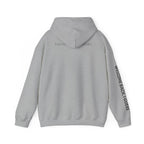 Overthinking Feels Like Home Hoodie — "Welcome Back, I Guess" Sleeve Text