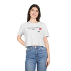 Crop Tee — "Honesty Got Labeled As Rude" Cute Ghost Graphic Top