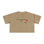 Crop Tee — "Honesty Got Labeled As Rude" Cute Ghost Graphic Top