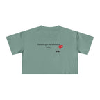 Crop Tee — "Honesty Got Labeled As Rude" Cute Ghost Graphic Top