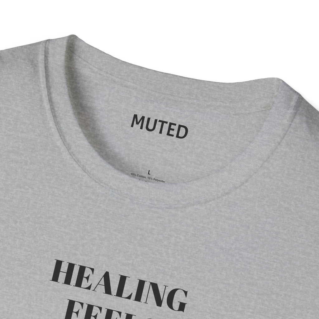 Healing Feels Suspicious T-Shirt — Subtle Mental Health Graphic Tee